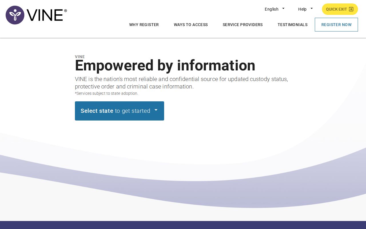 VINE custody notification supplement for Sumter County arrest records