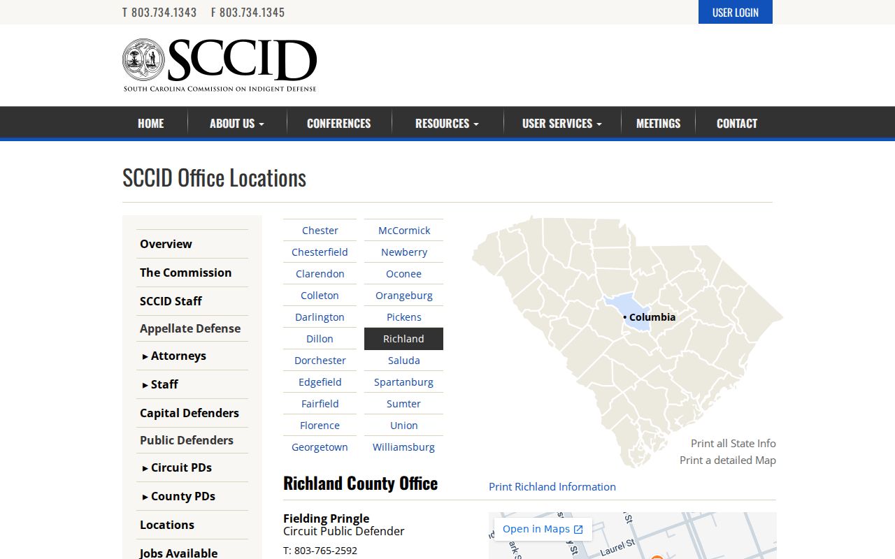 Mayesville criminal case public defender office locator